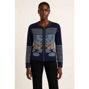 Anthropologie Sparrow Women's Arras Zip Cardigan - Size Small